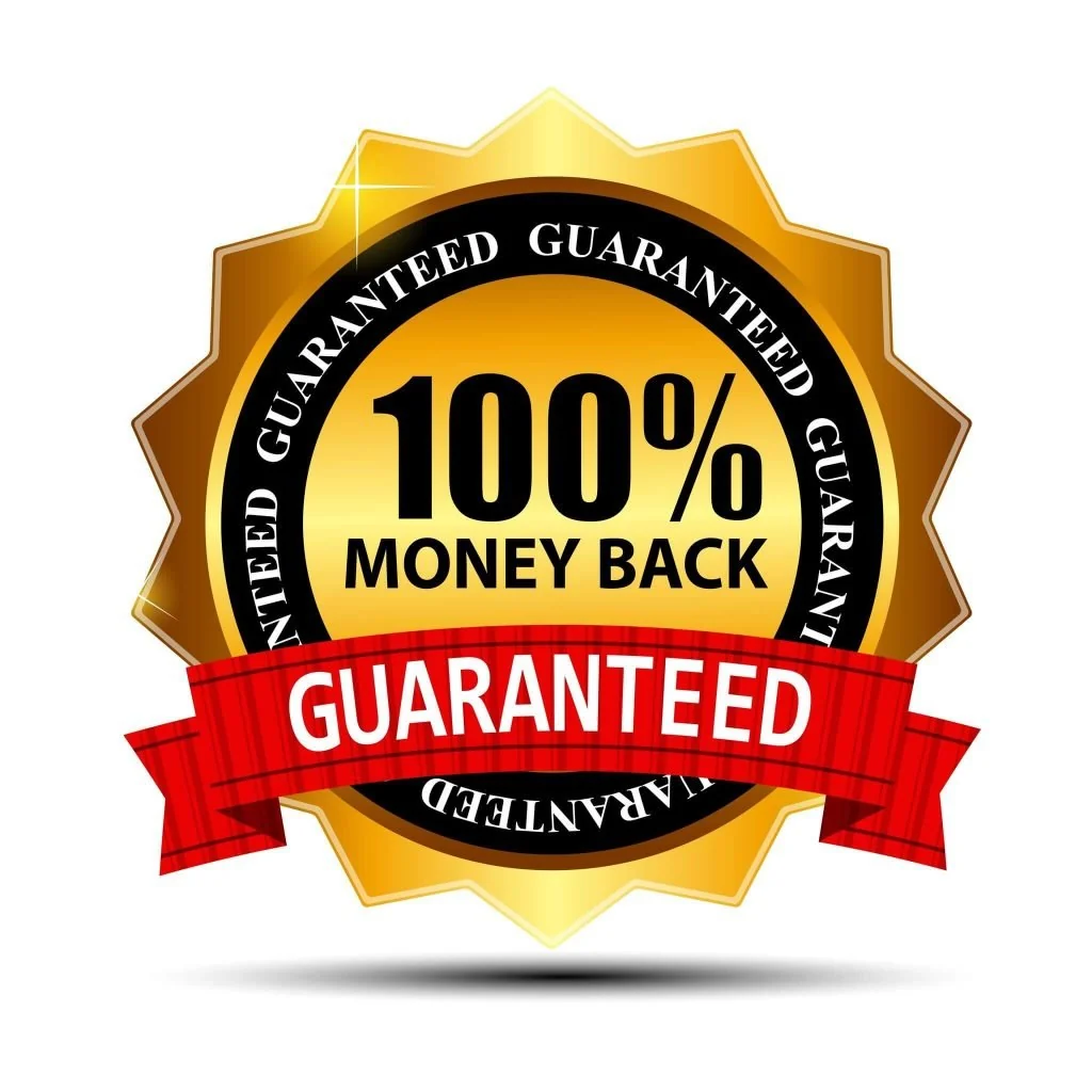 100% no-questions-asked money-back guarantee